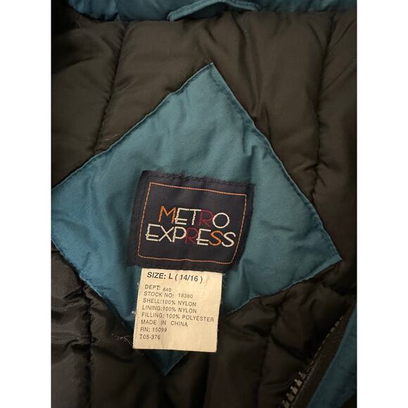 Vtg 90s Metro Express Snowsuit Womens Size Large Black Snowboard Skiing Outdoor - Picture 8 of 10